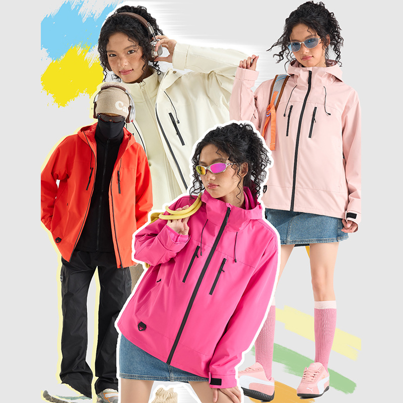 OOTD outdoor jacket women's autumn and winter three-in-one 100 pair hiking mountaineering small man sports jacket couple top