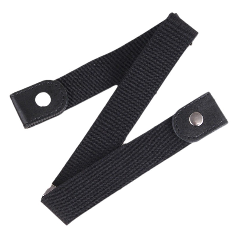 Invisible Belt Lazy Elastic Belt Women's Adjustable Buckle Men's Elastic Jeans Trousers Belt Waist Tightening Artifact