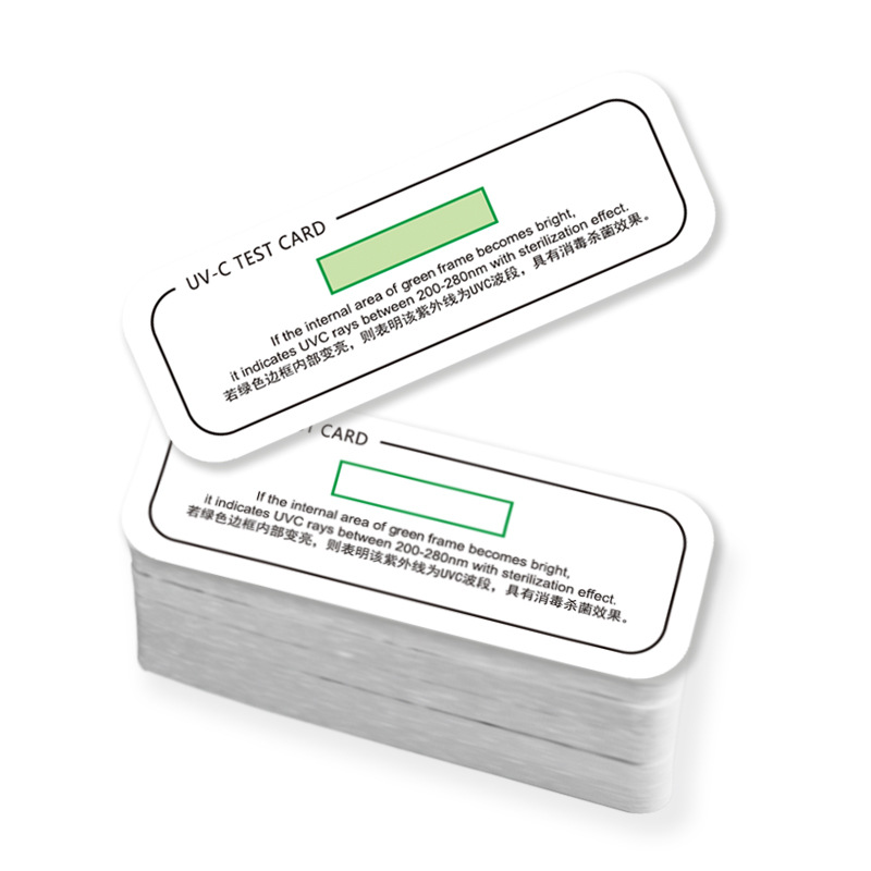 in stock UVC-UVA ultraviolet sterilization test card disinfection box disinfection cabinet uvc test paper uv lamp test card