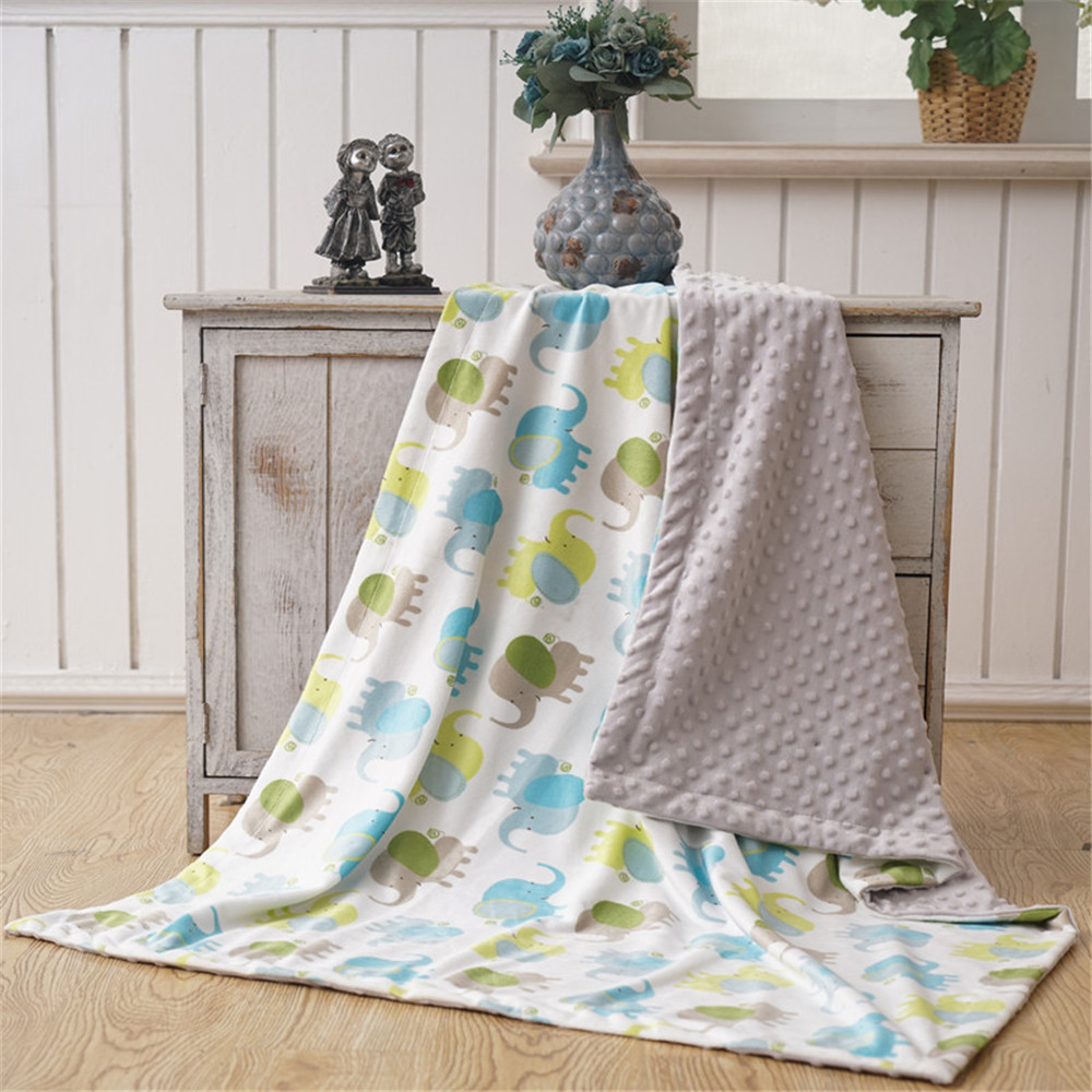 In-Stock 3D Embossed Dyed Plush Blanket for Infants and Children, Hole Blanket, Bubble Blanket, Baby Comfort Blanket, Soft
