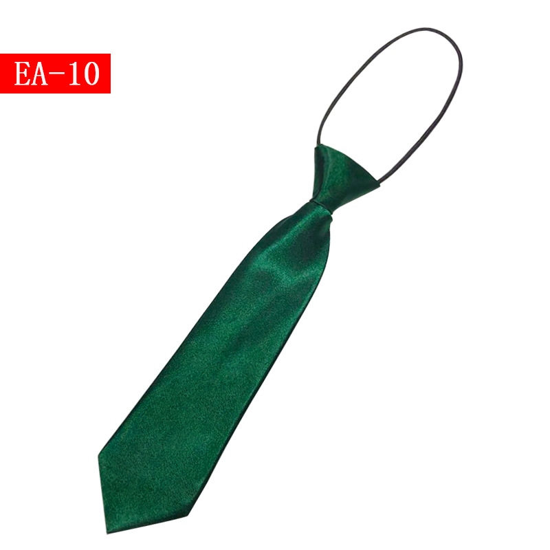 Picture of Children's solid color small tie boys and girls plain color short elastic belt baby children's children Primary School students Shengzhou manufacturers