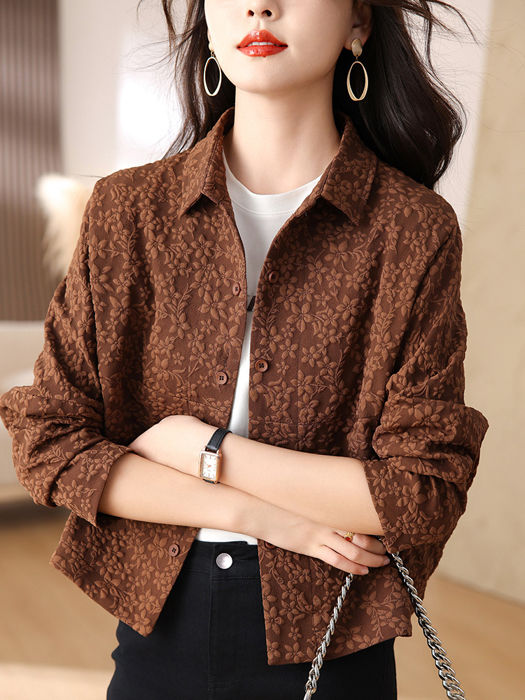 Women's Short Jacket 2024 New Spring and Autumn Middle-aged Explosions Small Style Western Style Small Casual Jacket Top Women