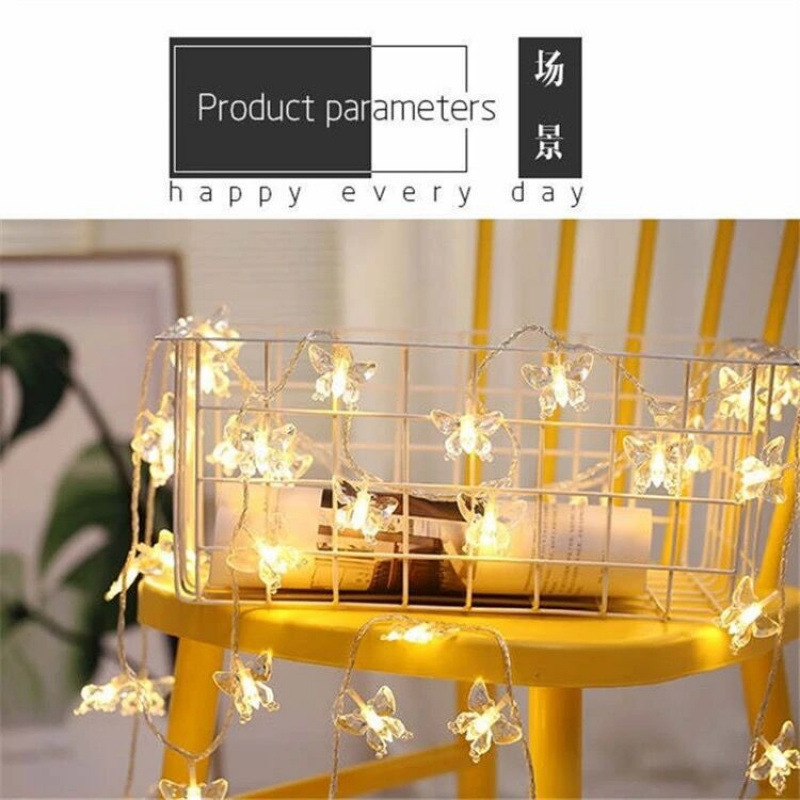 Picture of Solar LED string lights, outdoor camping tent atmosphere lights, night market stall lights, room decoration spherical star lights