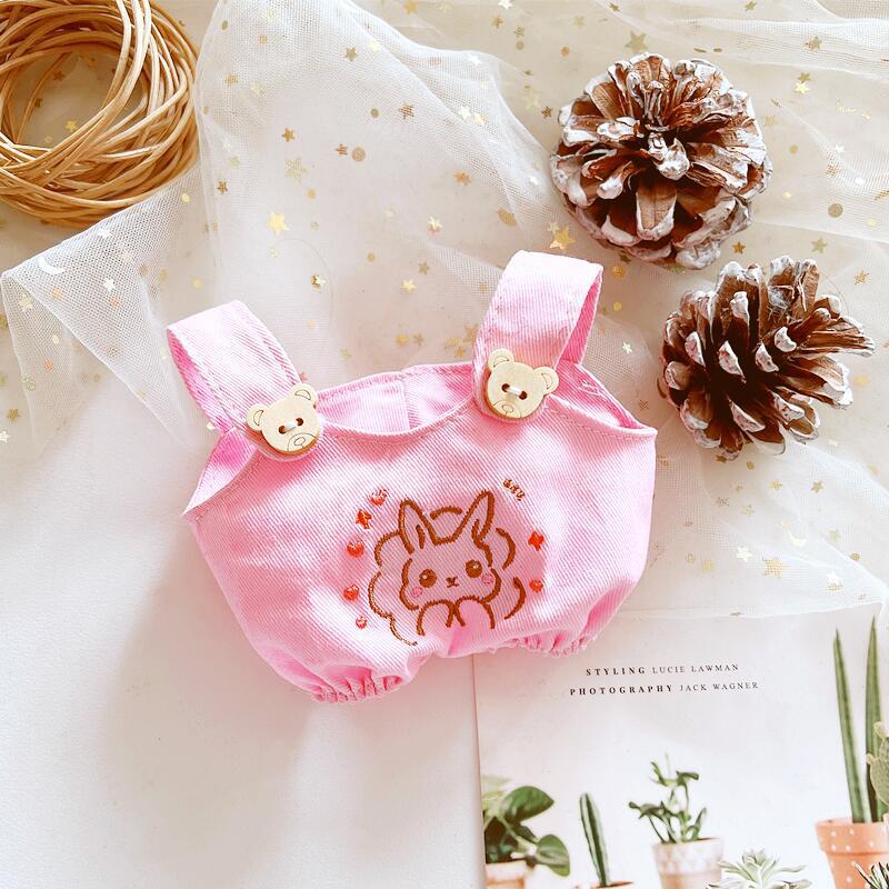 Picture of Hot selling one-shoulder bib pants 20cm cotton doll normal body fat body clothing accessories in stock