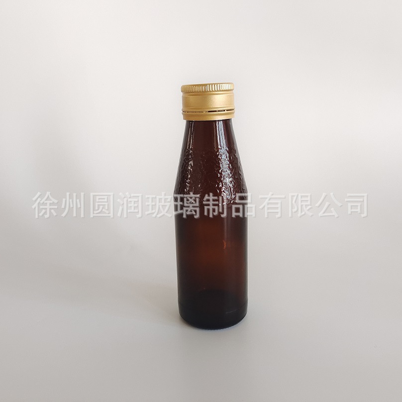 Picture of Manufacturer Supplies Brown 100ml Pitted Oral Liquid Bottle Brown 100ml Bird's Nest Bottle