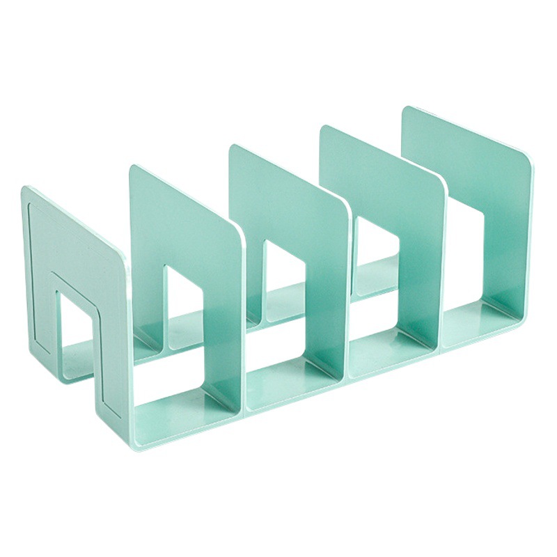 Book Stand Desktop Book Storage Artifact Student Desk Bookshelf Divided Storage Rack Yak Four-Link Baffle Manufacturer