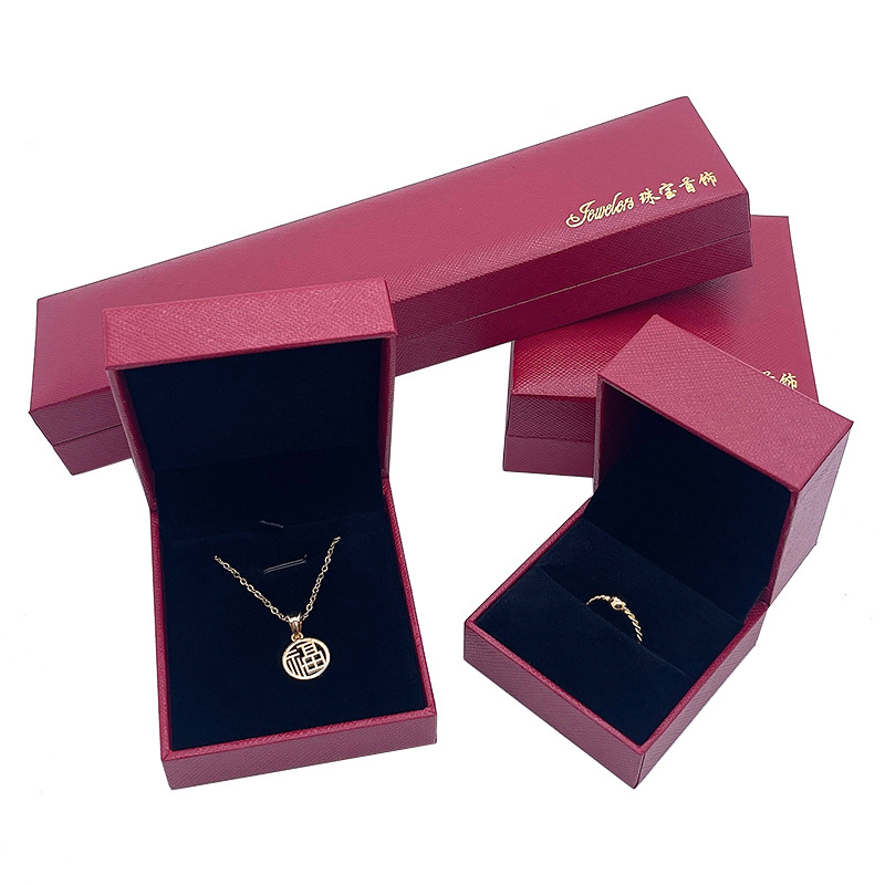 Thickened glosser plastic box jewelry box leather-filled paper bracelet box jewelry jade pendant box gold ring box necklace box