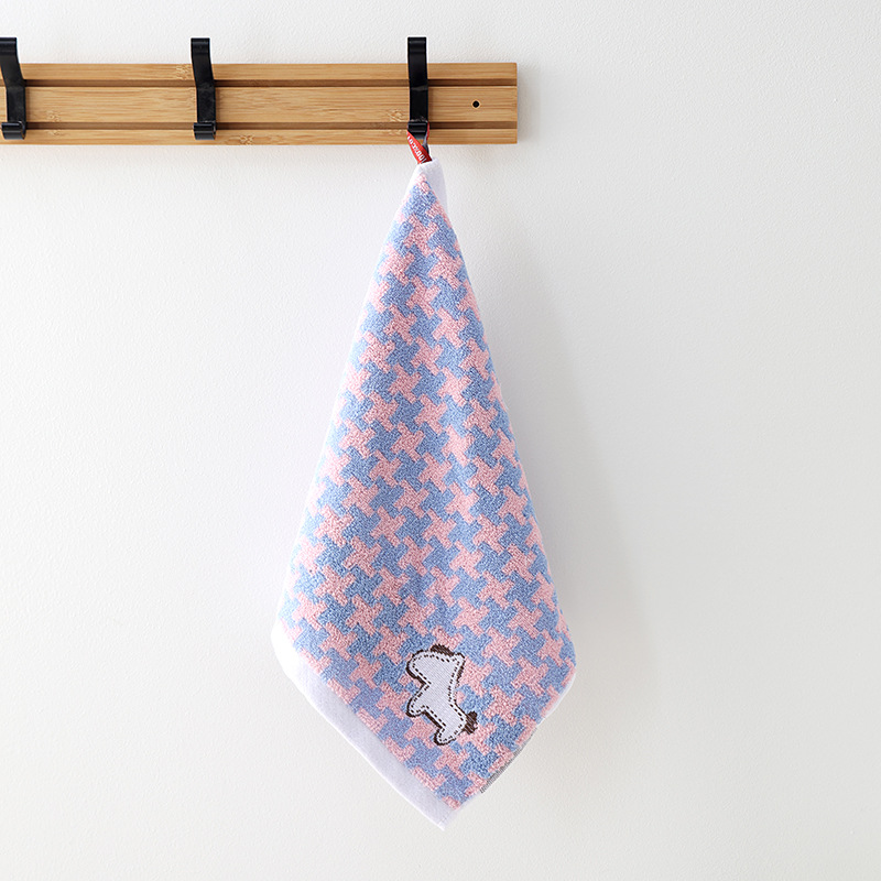 Picture of Cotton Hangable Small Square Household Hand Wipe Face Wipe Cotton Face Towel Soft Absorbent No Hair Drop Unisex