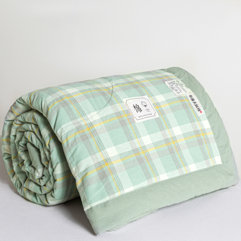 Picture of Class A Maternal and Infant Grade Non-printed Summer Quilt Xinjiang Cotton Air-conditioning Quilt Core Machine Washable Summer Cool Quilt Summer Thin Quilt