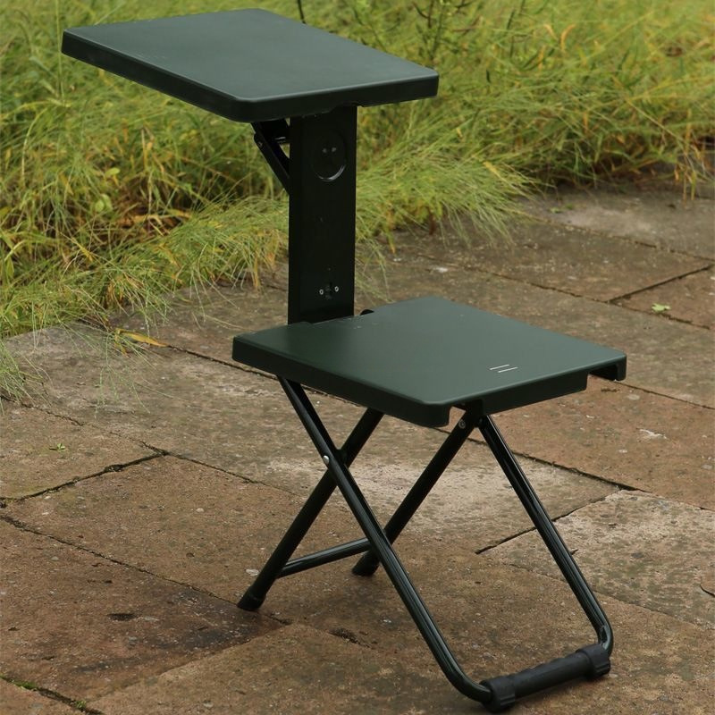 Field folding chair, study chair, outdoor stall durable portable folding stool, writing chair, multifunctional study table and chair