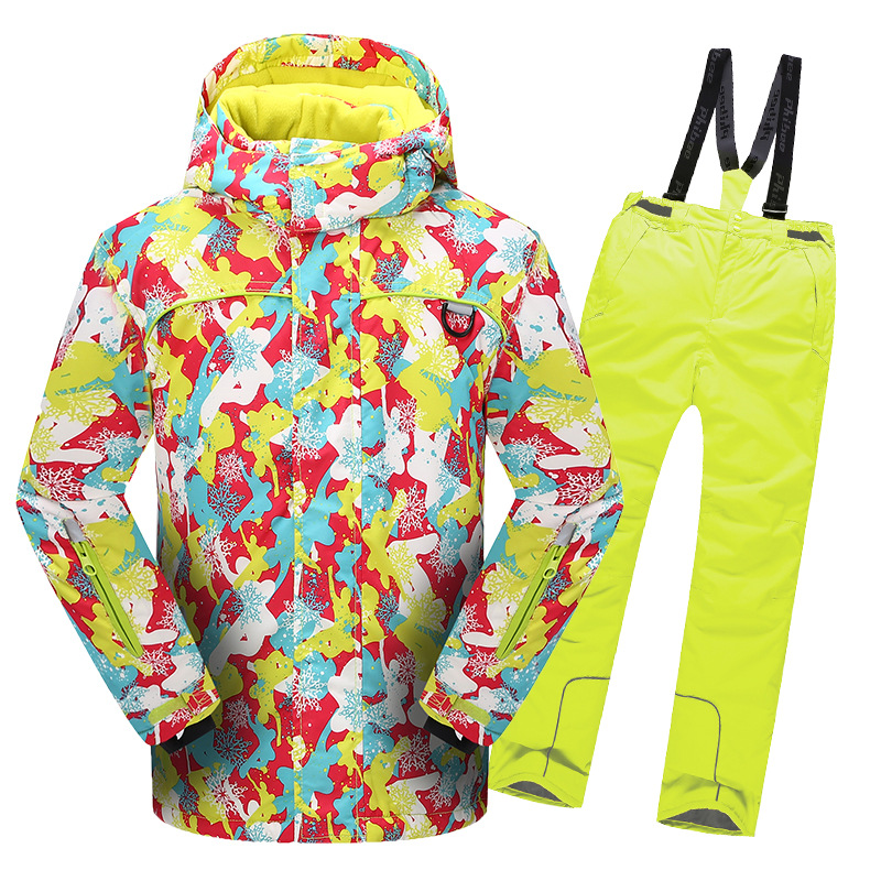 Picture of Cross-border e-commerce Phoebe Elephant Children's Ski Suit Warm Jacket Outdoor Thickened Waterproof for Boys and Girls