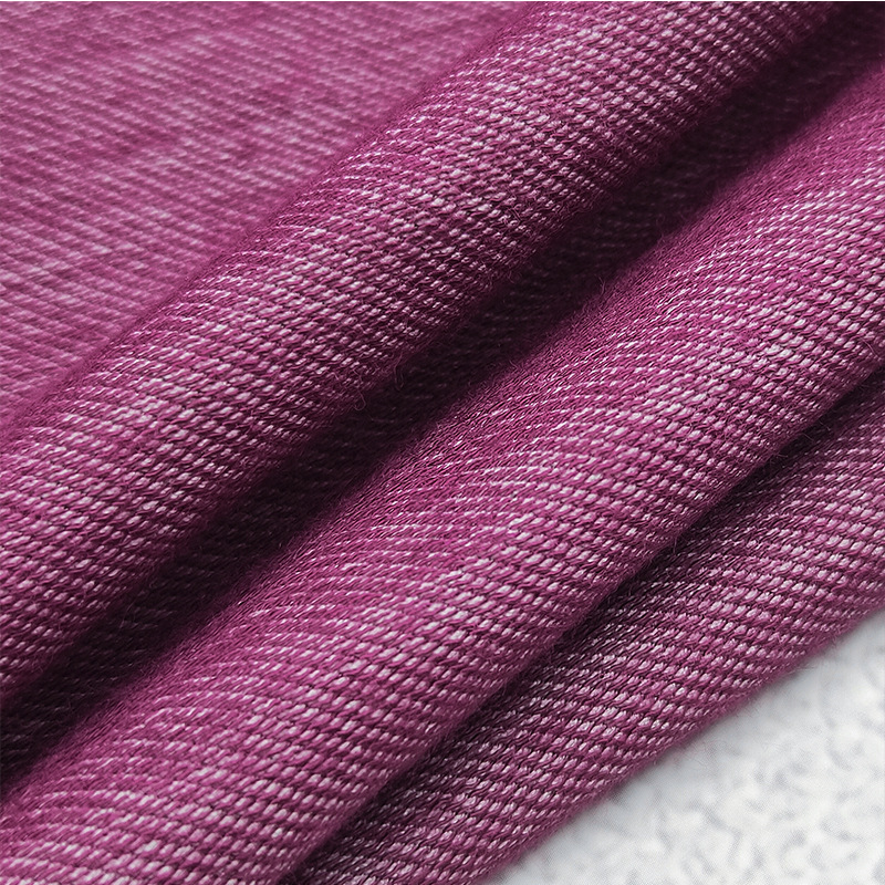Manufacturer's Ready Stock 230g No-Wash Two-Color Velvet Denim Single-Dyed Spring and Summer Breathable and Comfortable Children's Clothing and Women's Trousers Material