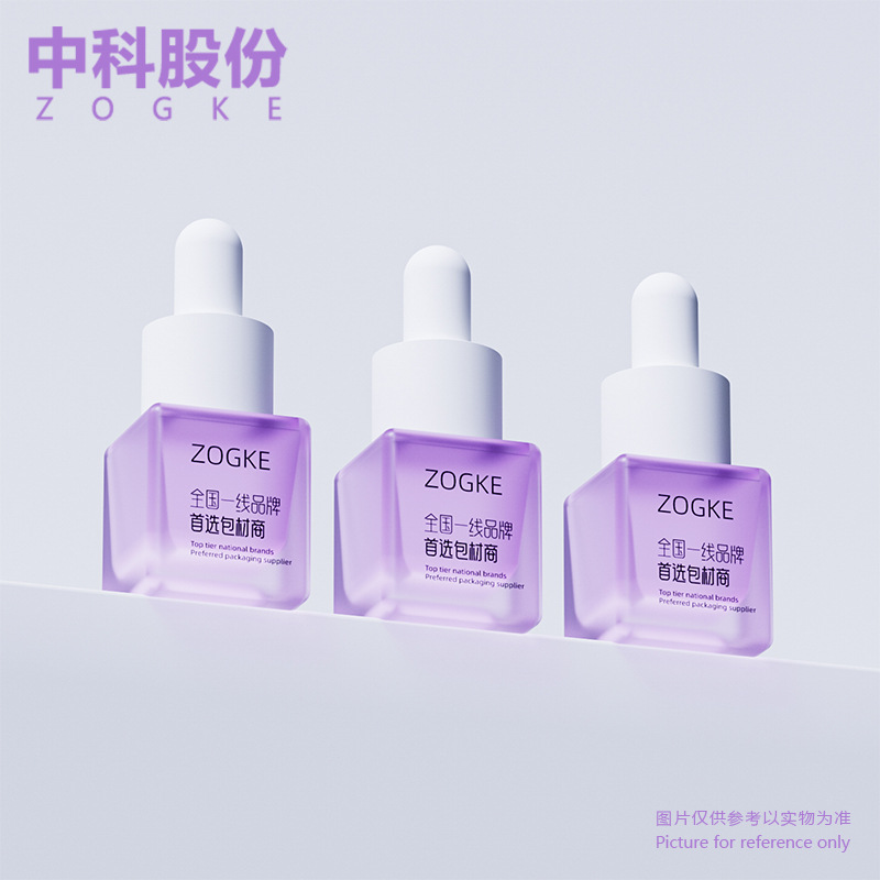 Manufacturer's Ready Stock 5Ml15Ml30Ml Frosted Small Square Dropper Bottle Camellia Essence Sample Glass Bottle