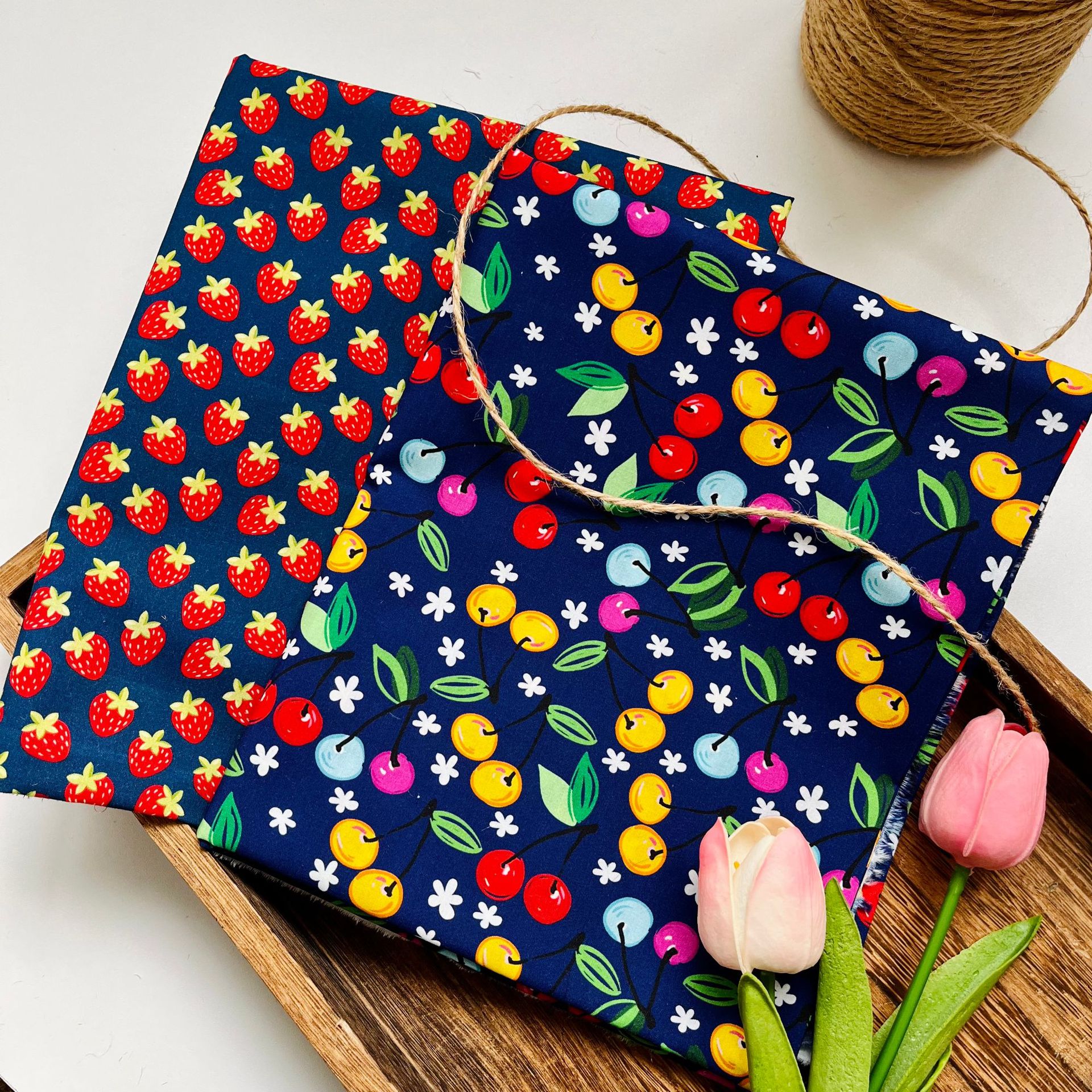 Cotton 60-Count Poplin Digital Printed Fabric Fruit Series Bags Cheongsam Home Wear Dress Shirt Fabric