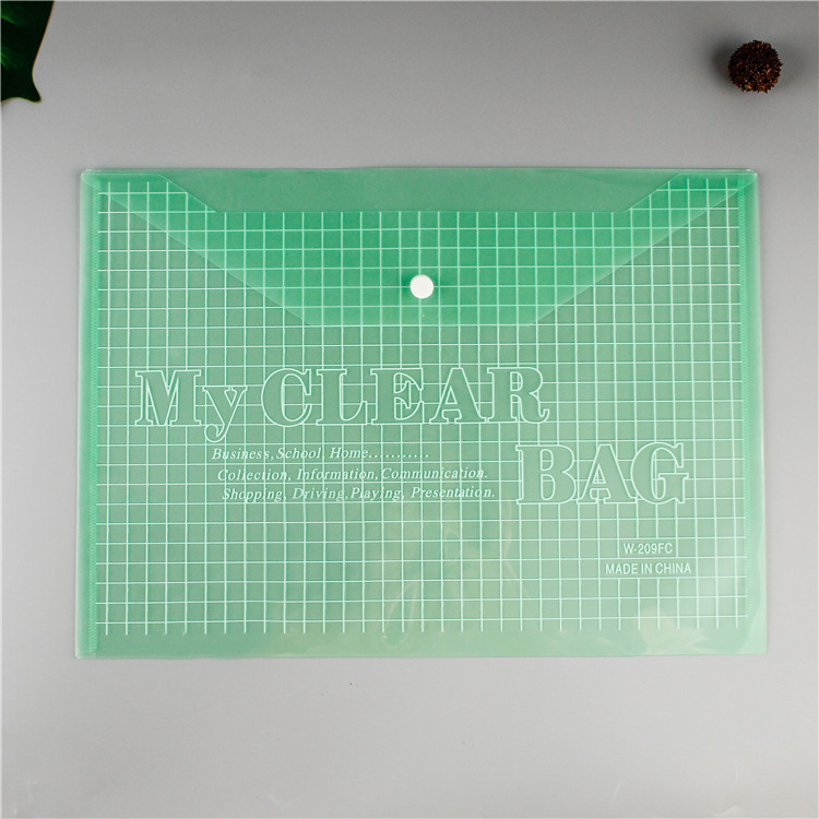 Picture of Direct Selling Office Supplies Stationery Pp Transparent Snap 18C File Bag Information Bag Folder A4