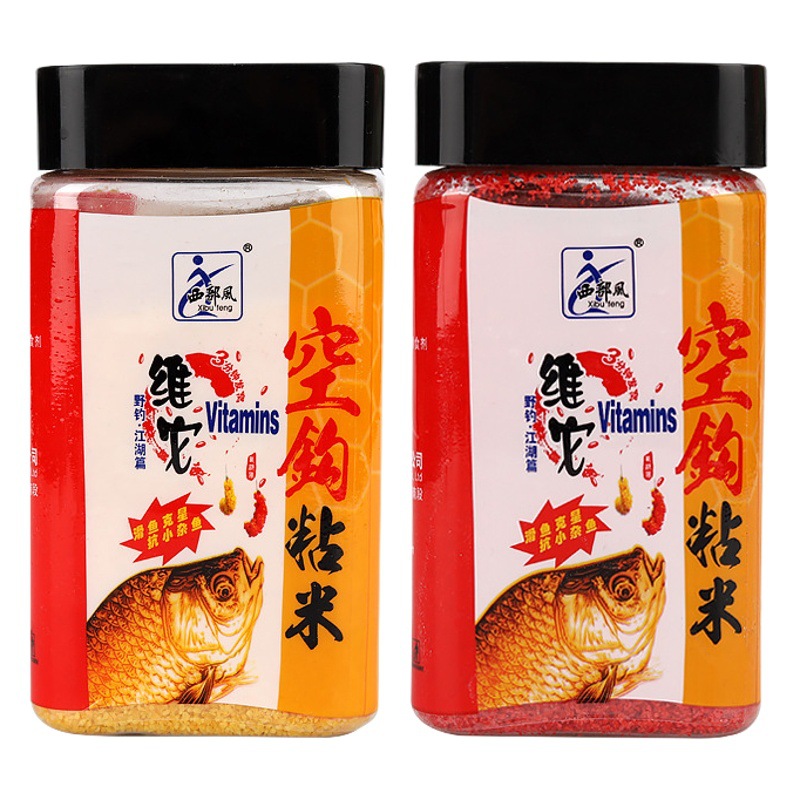 Western style bait weiit empty hook sticky rice 96 bottles/box shake red worm egg milk sticky powder bait 180 bottles/box