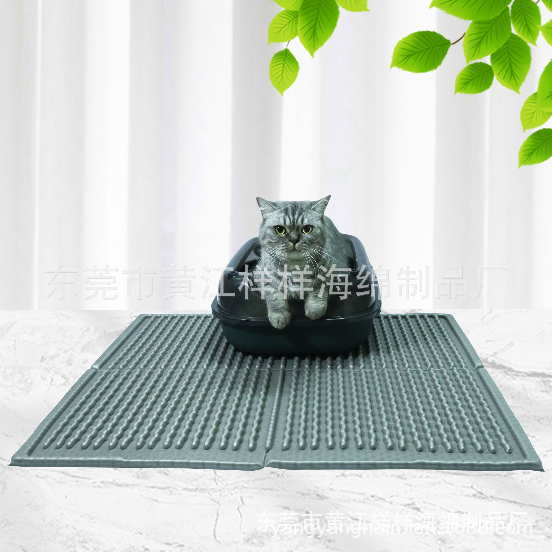 Spot cat litter pad anti-splash cat litter box animal pattern sand control pad single layer filter sand leakage pad pet cat pad