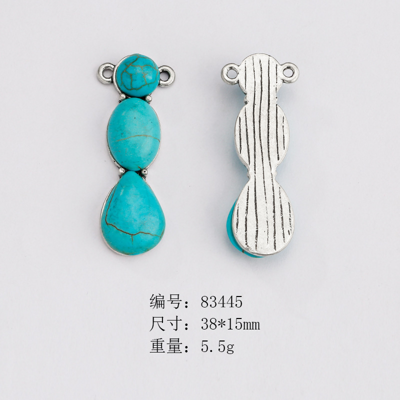 Picture of Cross-border Hot Selling European and American Style Vintage Native American Neajo Pine Stone Jewelry Accessories Imitation diy Pendant