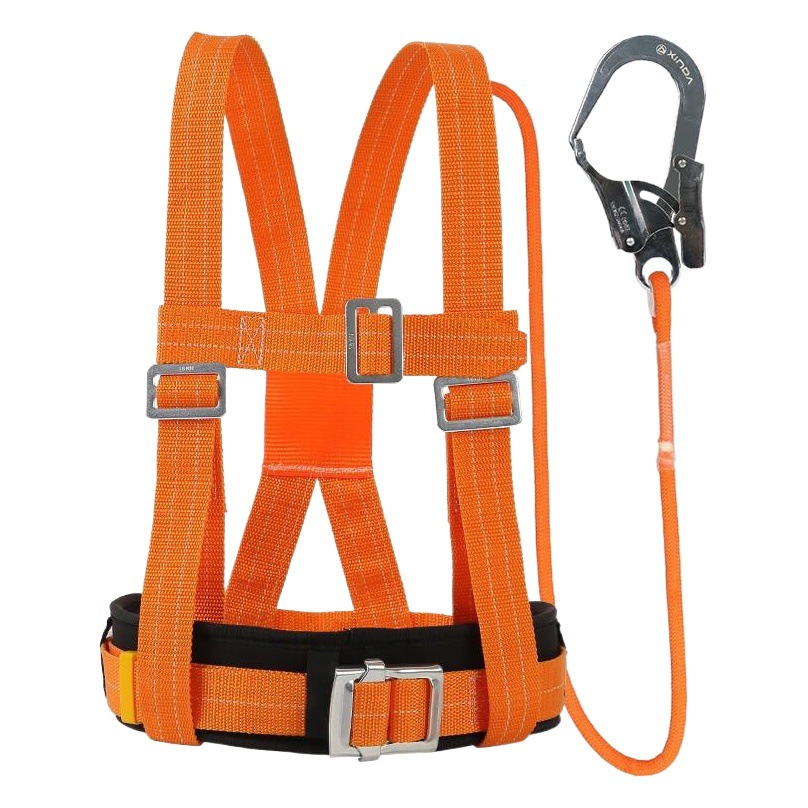 Xinda safety belt aerial work five-point outdoor construction wear-resistant climbing pole safety belt safety rope electrician belt