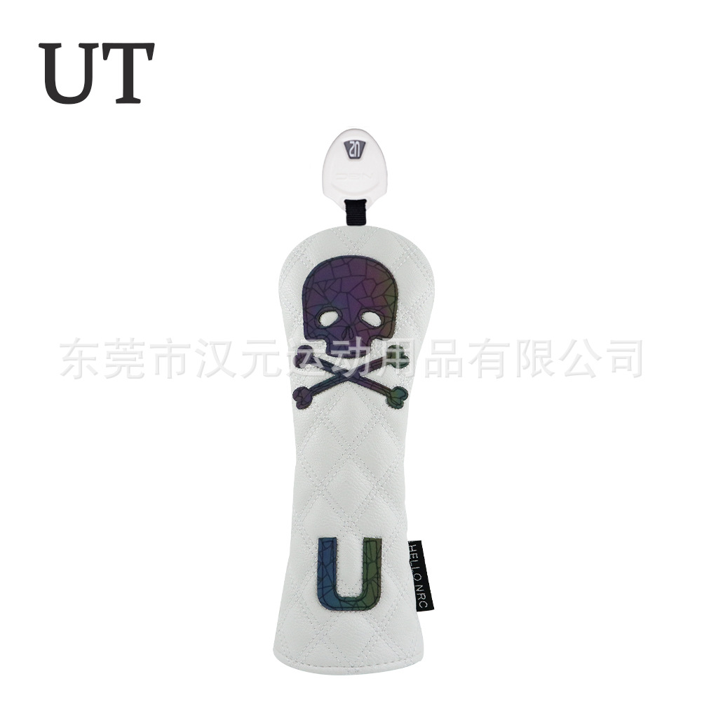 Picture of Factory new golf club cover wooden pole cover head cover cap cover skull No. 1 wooden fairway wooden chicken leg outdoor