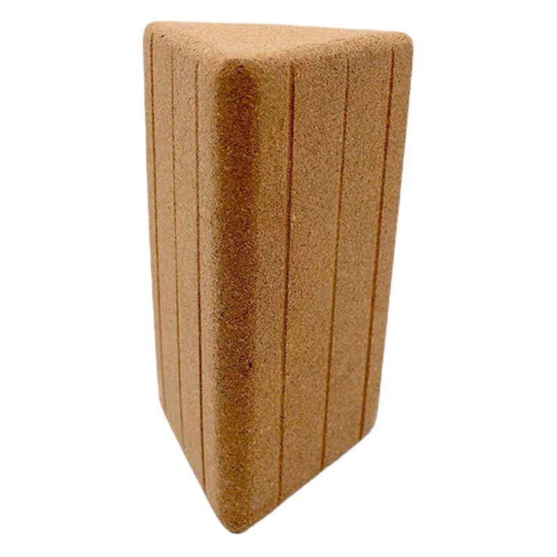 Triangle Cork Yoga Brick High Density Thickened Relaxed Waist and Abdominal Squat Brick Children's Training Dance Fitness Brick