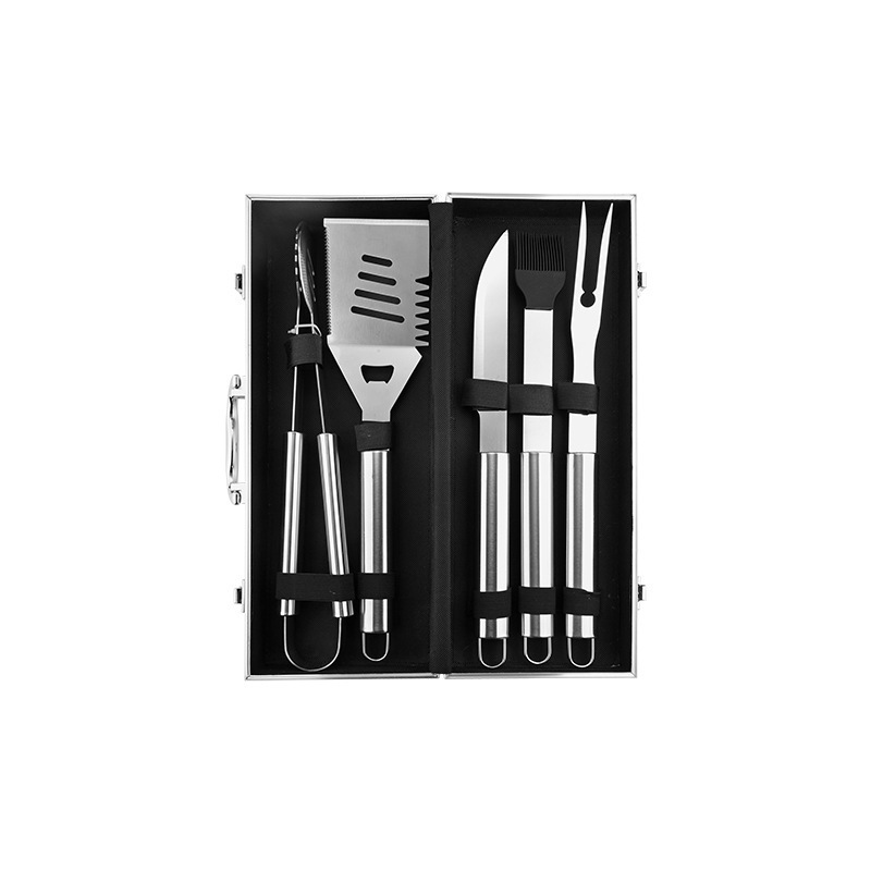 Picture of Amazon barbecue combination suit aluminum box Stainless Steel Grill suit bbq barbecue tool Grill combination