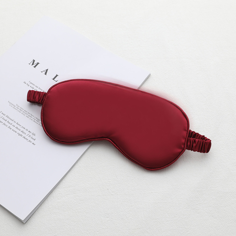 Picture of New double-sided artificial silk eye mask sleep elastic travel lunch break eye mask printed aviation eye mask wholesale