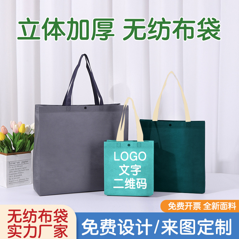 Picture of Customized Non-Woven Fabric Tote Bags for Women's Clothing Stores, Small Batch Logo Printing, Eco-Friendly Non-Woven Bags