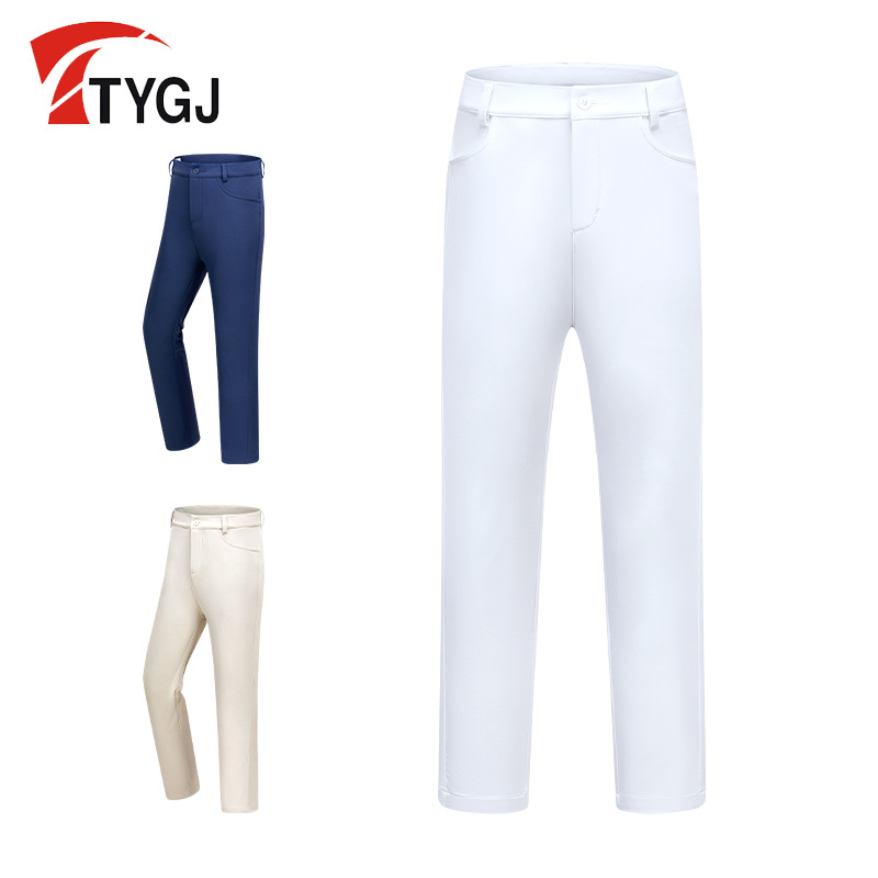 Children's Golf Pants Teenager Sports Ball Wear Pants Elelastic Waist Boy's GOLF Trousers Straight Leg Pants Children's Wear