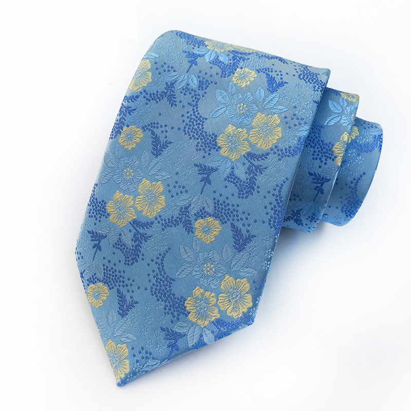Picture of Tie men's in stock supply color polyester jacquard fabric source manufacturers wholesale