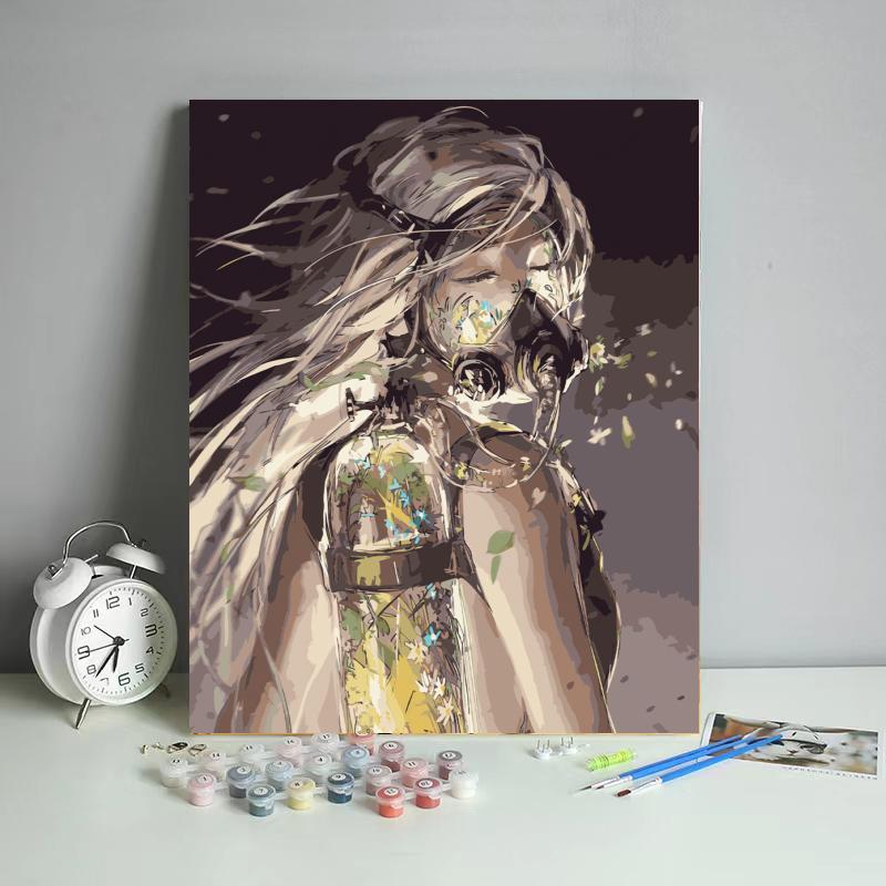 Picture of DIY Digital Oil Painting Factory Human Art Amazon Fba Batch Shopify Cross-Border Foreign Trade Wholesale