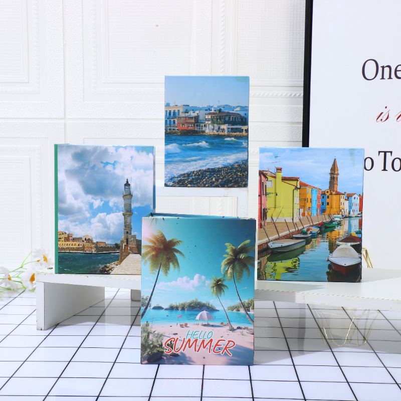 Qimei new 4R6-inch 100 insert photo album European landscape cover children photo album wholesale cross-border