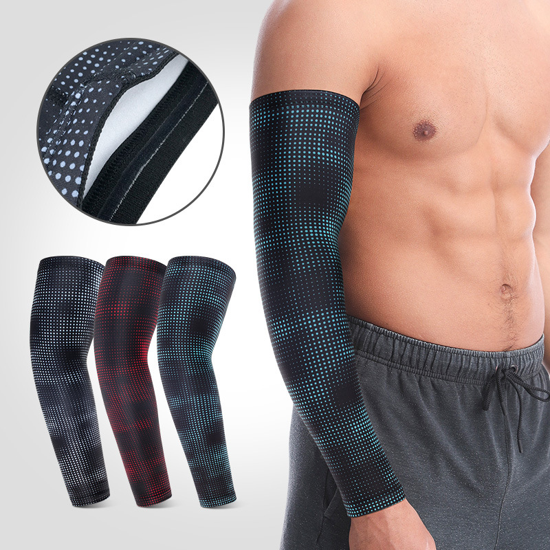 Picture of Wholesale Basketball Arm Guard Lengthened Thin Breathable Sunscreen Elbow Guard Sleeve Outdoor Cycling Mountaineering Badminton Sports Protector
