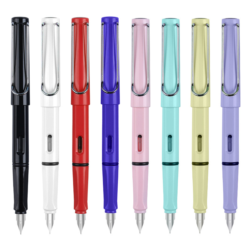 Hemu pen for students 0.38EF positive posture calligraphy practice pen for children Primary School students third grade ink bag wholesale
