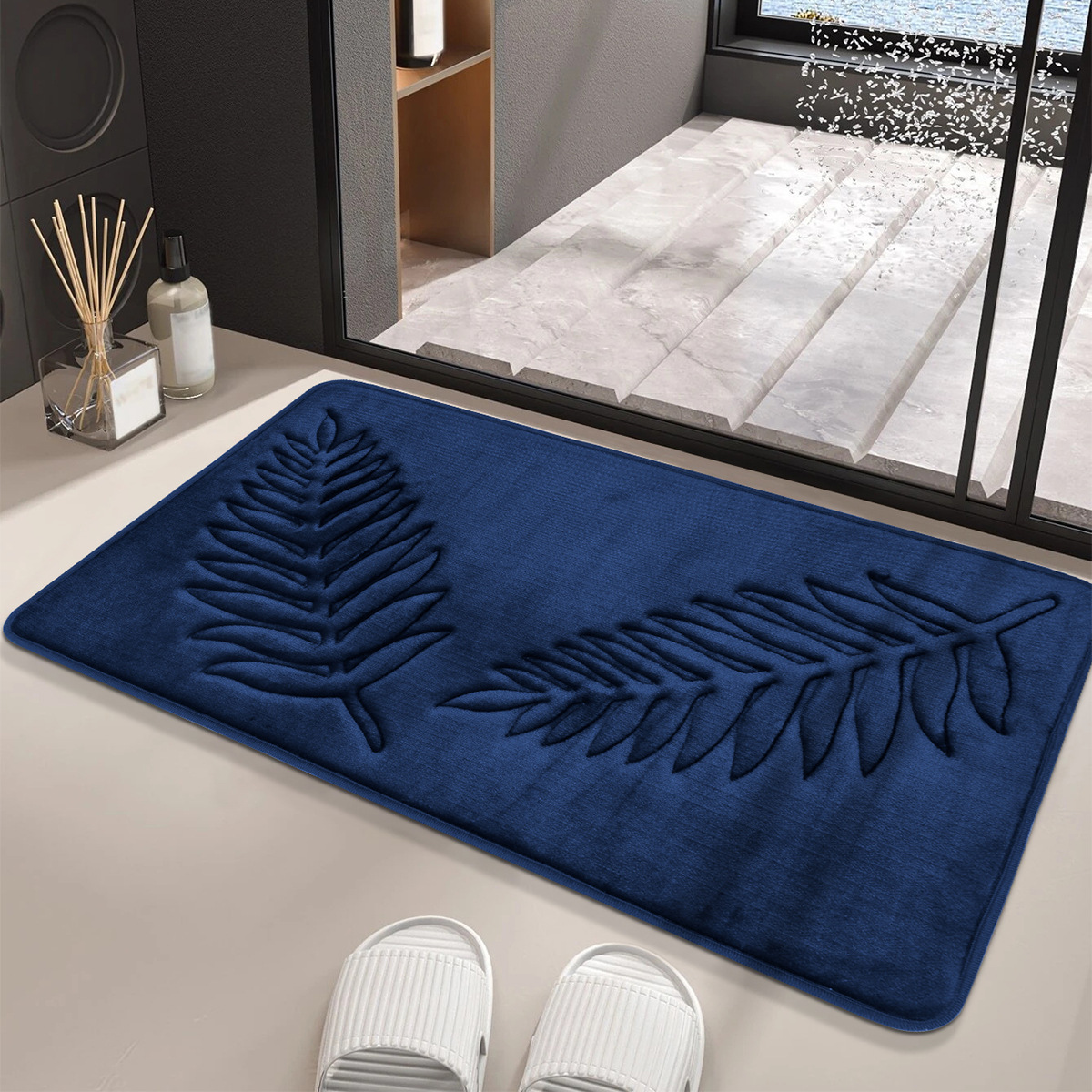 Picture of Cross-border e-commerce memory cotton toilet floor mat bathroom absorbent non-slip mat living room bedroom kitchen home carpet