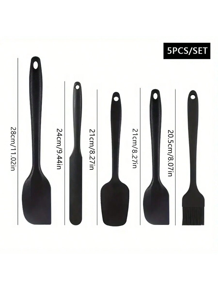 Picture of In stock kitchen baking cream Spatula Silicone six-piece baking scraper silicone brush baking suit small scraper