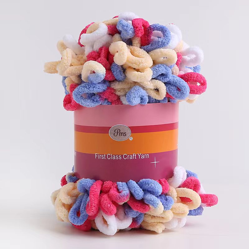 Picture of Loop Yarn Ear Yarn Medium-Thick Yarn for Hand Knitting DIY Pillows, Blankets, Scarves, Ice Yarn in Stock Wholesale