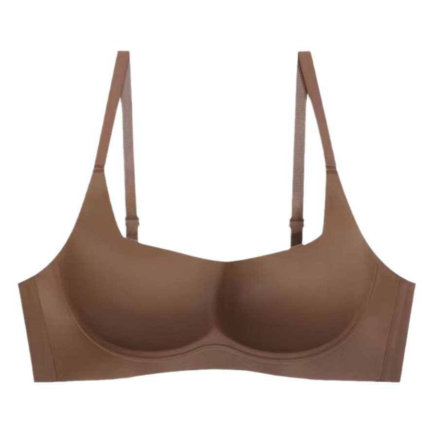 Picture of Seamless thin slimming underwear women's small chest push up upper support anti-sagging soft support wireless breast bra