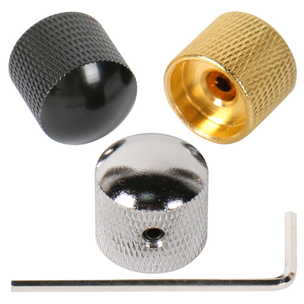 Metal Electric Bass Guitar Volume Knob Bass Sound Electric Guitar Potentiometer Cap Electric Guitar Knob Cap