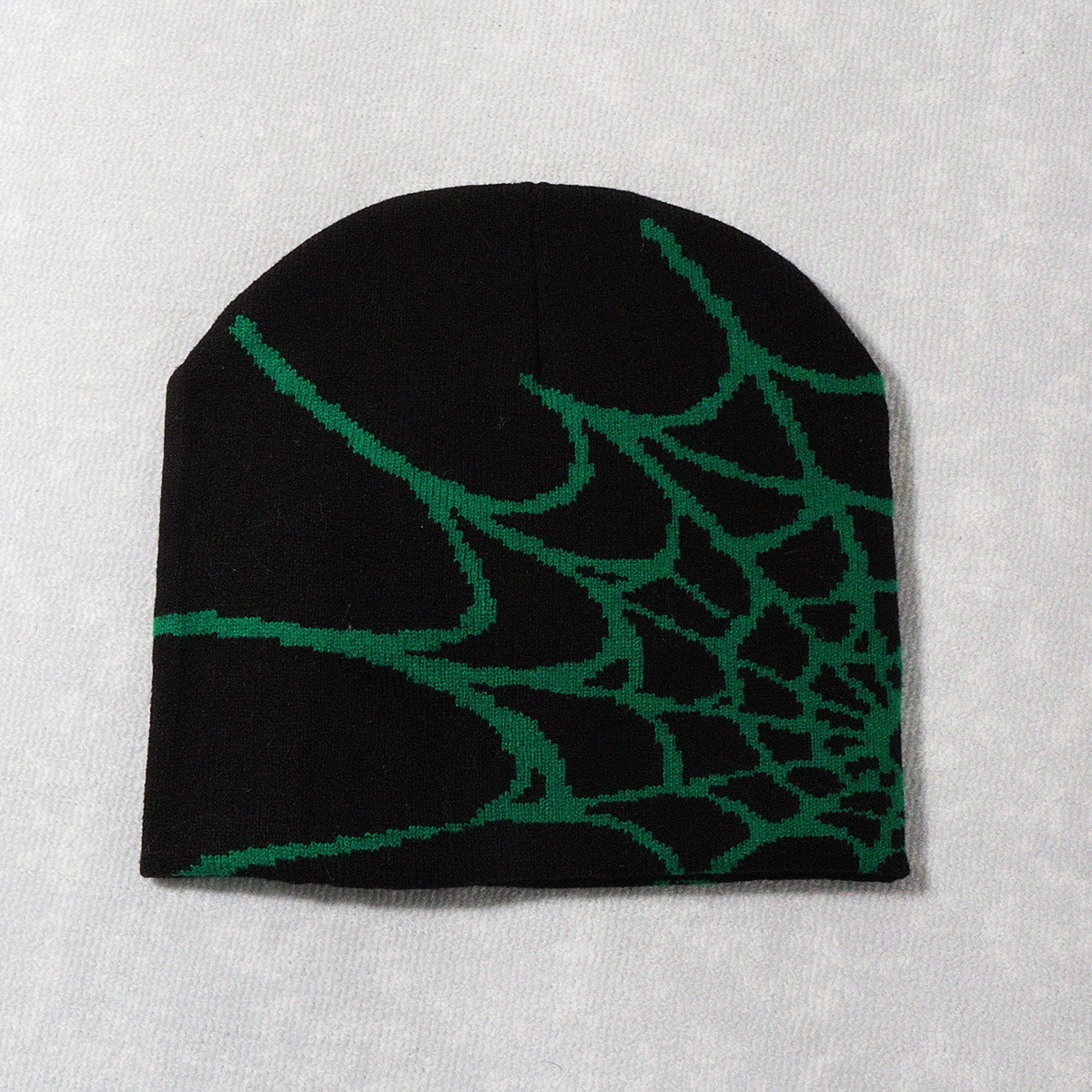 Picture of Hot sale spider web Y2K foreign trade knitted hat European and American hat trend winter hat jacquard special cross-border factory straight hair