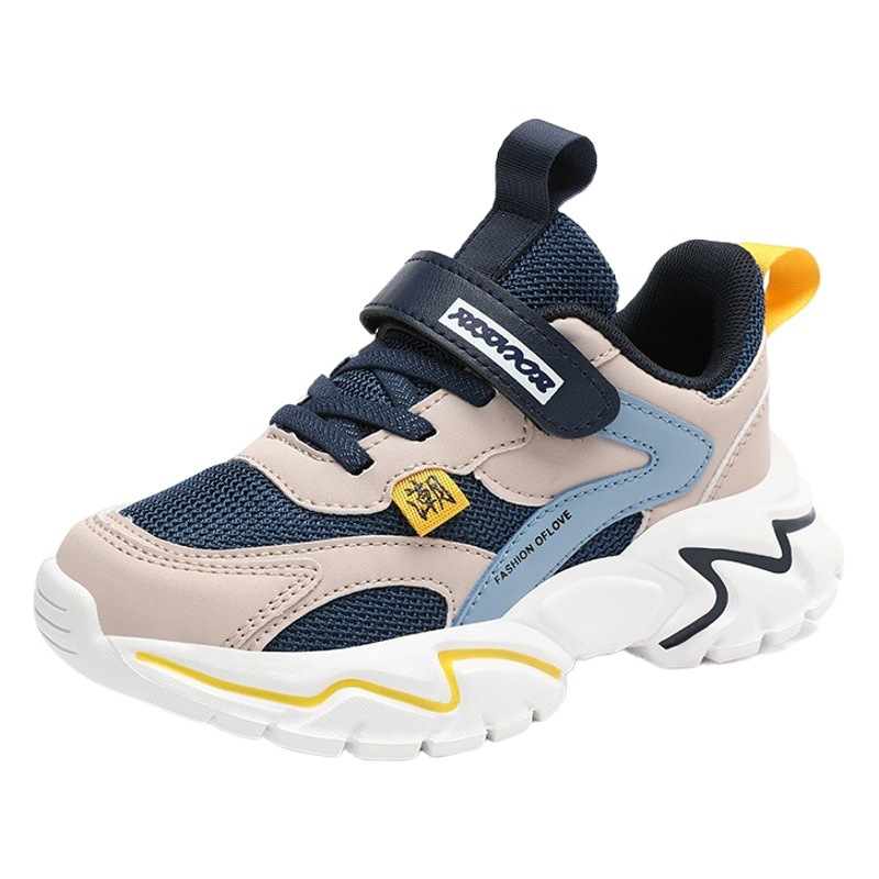 Boys Shoes 2024 Spring New Mesh Breathable Large Children Soft Sole Light Running Children's sneaker