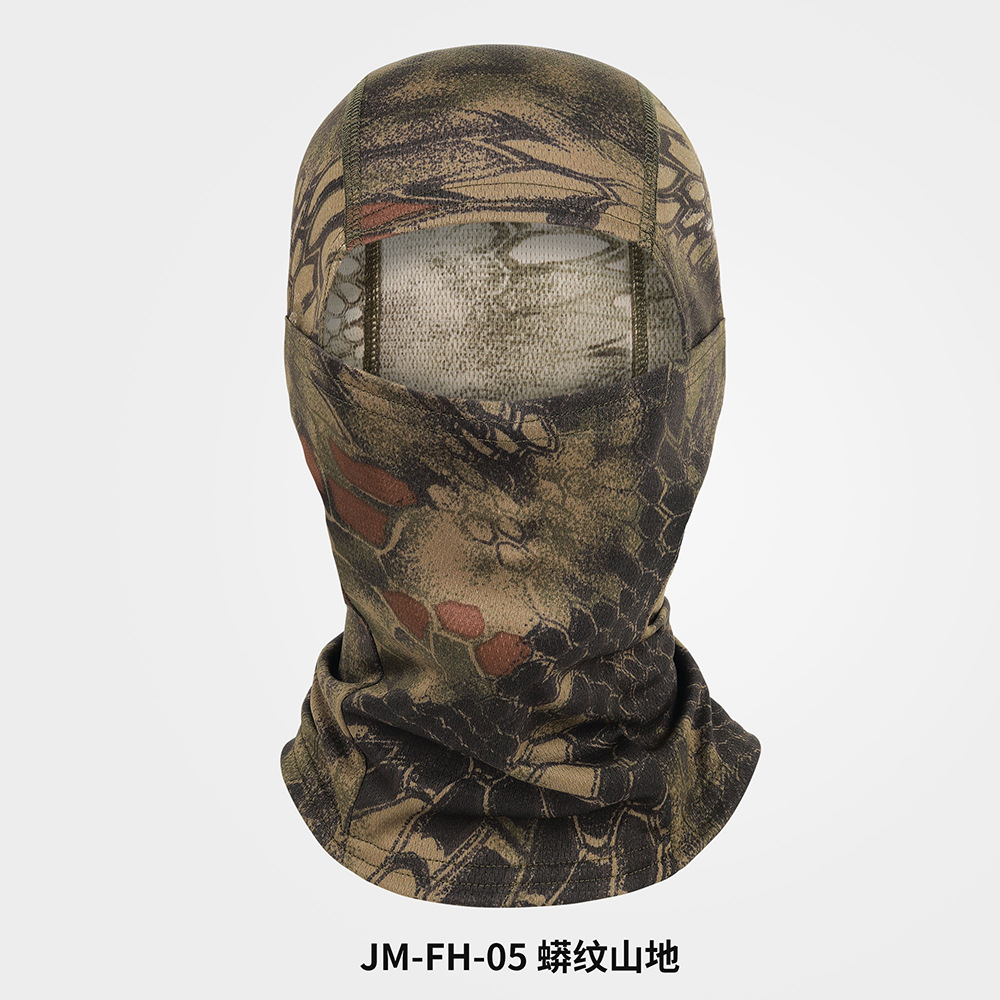 Picture of Outdoor Sports Dust-proof Sunscreen Riding Headgear Motorcycle Helmet Mask Summer Camouflage Balaclava Hat