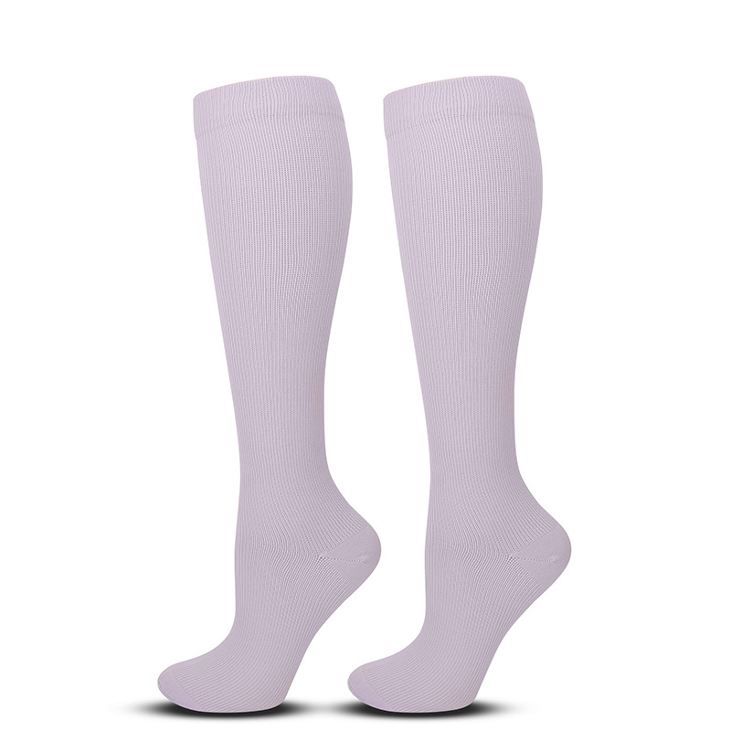 Picture of Solid Color Sports Compression Socks Anti-flexure Compression Socks Running Stretch Socks Suitable for Nurse Wrap Calf
