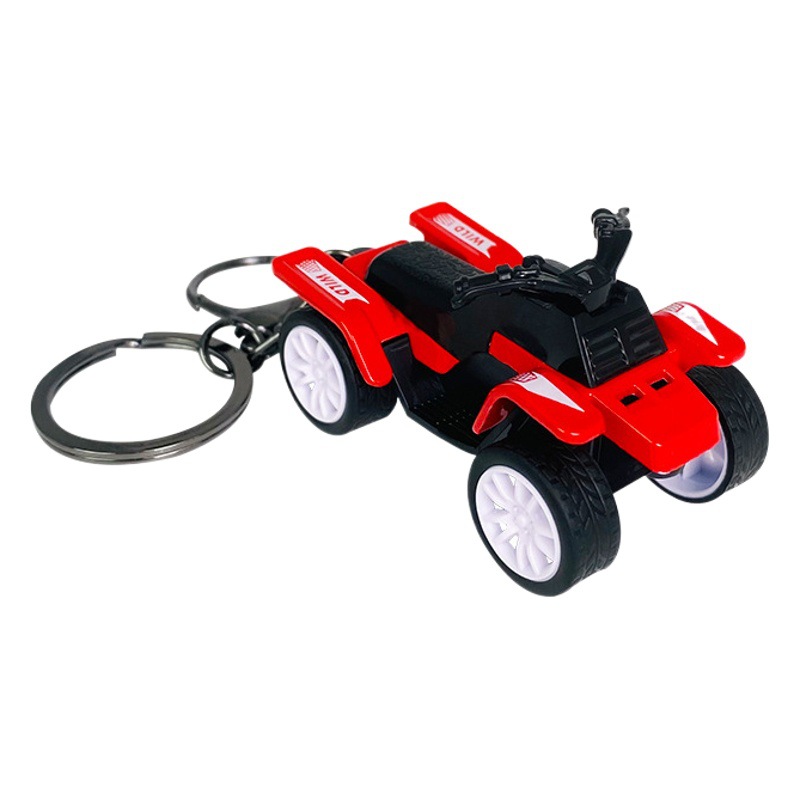 Cartoon Beach motorcycle children's toy creative car keychain student schoolbag pendant a pair of small gifts wholesale