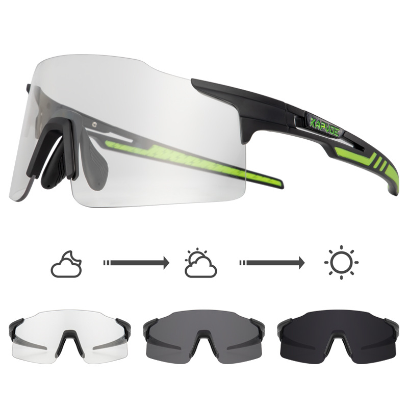 Picture of kapvoe color changing riding glasses myopia men and women running outdoor sports windproof goggles bicycle accessories
