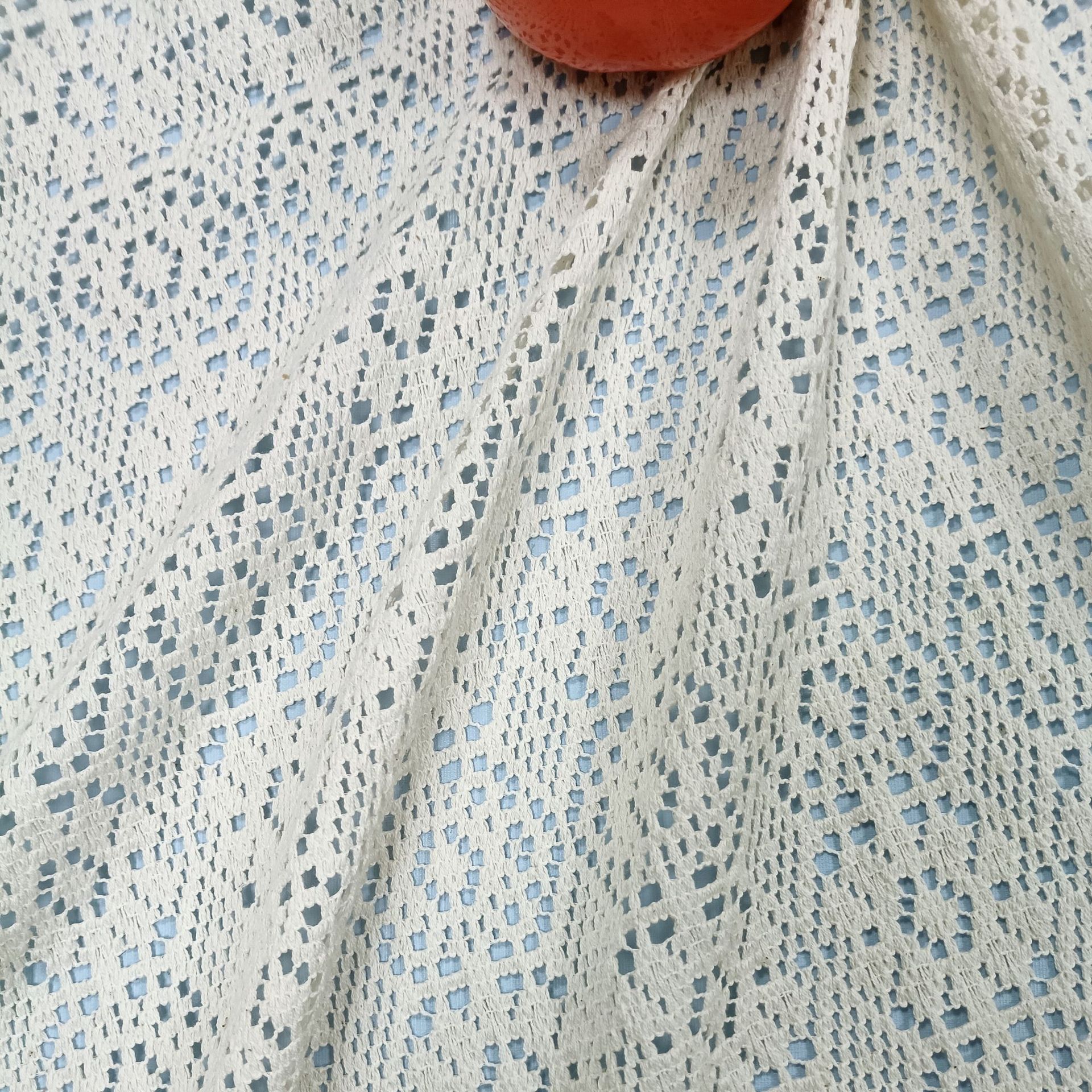 Lace Fabric Hollow Retro Knitted Gouhua Plain Style Clothing Accessories Handmade DIY Lace Cloth