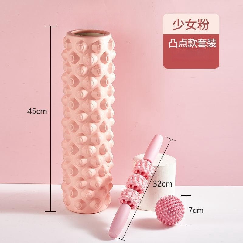 Picture of Factory sales hollow yoga column Mace EVA foam shaft muscle relaxer fitness massage stick roller barrel