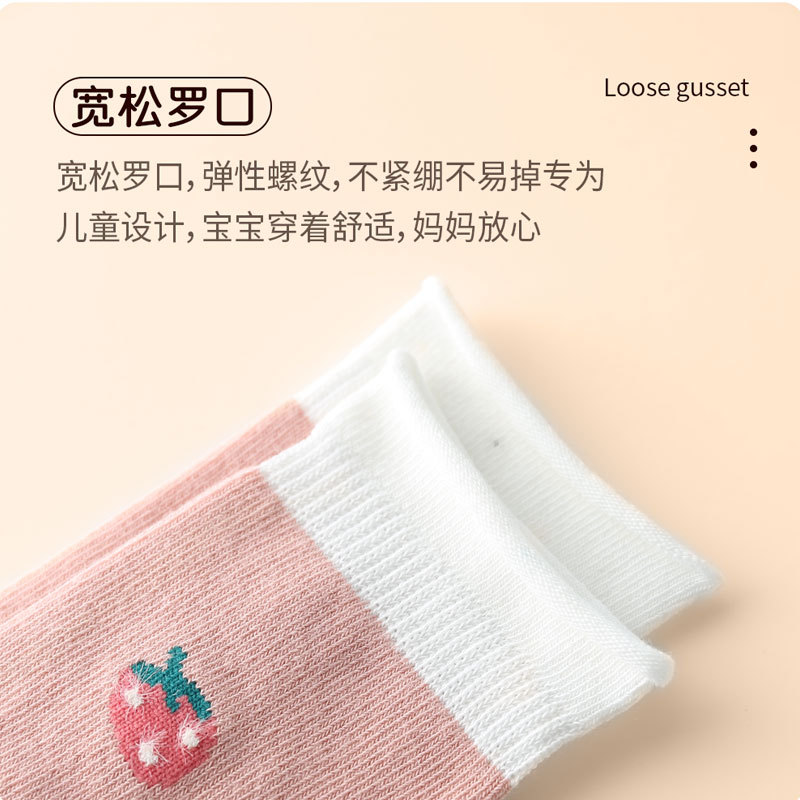 Picture of Spring and Autumn Long Baby Socks New Product Pure Cotton Class a Over-The-Knee Baby Socks Cartoon High-Tube Newborn Socks Wholesale