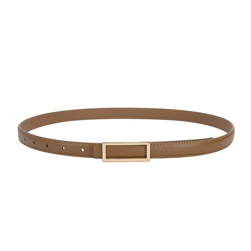 Picture of Belt Women's High-end Sense Belt Genuine Leather Summer Decorative Thin Belt Fashion All-match dress Suit Trendy Trouser Belt