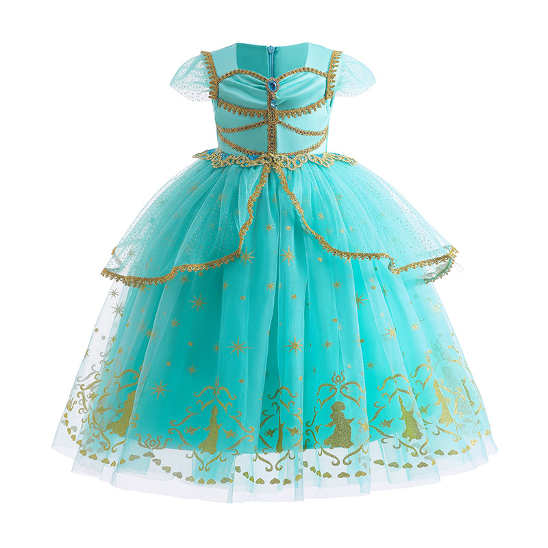 Picture of Girls' Dress 2023 Summer European and American Foreign Trade Children's Wear Halloween Costume Children's New Princess Jasmine Dress